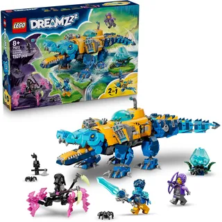 LEGO DREAMZzz 2in1 Krokodil-U-Boot - Spielzeug verwandelbar in Adler-U-Boot - inkl. 3 Minifiguren, 2 Spinnen und Einer sammelbaren blauen Schatz-Kreatur - Geschenk für Jungen ab 8 Jahren - 71512
