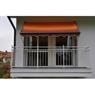 Angerer Klemmmarkise Exklusiv Nr. 100 350 x 150 cm orange/braun