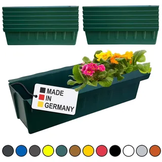 Paletten Blumenkasten 12x Dunkelgrün Einsatz zum an- & Einhängen Pflanzkasten