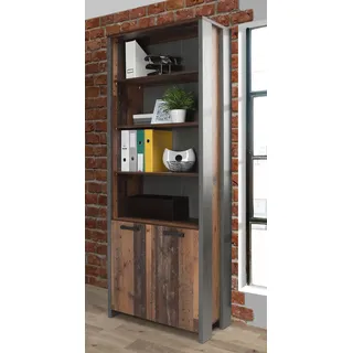 Forte Clif Aktenregal 86 x 41,6 x 220,7 cm grau