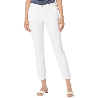 Tommy Hilfiger Damen Hampton Chino Pant-Solid Hose, Weiß, 38 (Herstellergröße: 6)