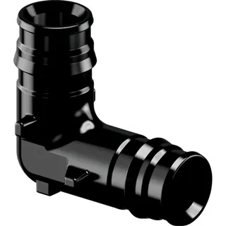 Uponor Q&E PPSU 90° Winkel 20x20 mit Außengewinde/Innengewinde nach EN 10226-1, schwarz (Referenz 1008680), Standard