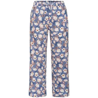 VIVANCE DREAMS Damen Pyjamahose blau-rosa-geblümt Gr.36/38