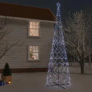 Festnight Led Weihnachtsbaum Aussen 800x230 cm 3000 LEDs Beleuchtet Tannenbaum Outdoor Lichterbaum Kegelform Draußen Groß Weihnachtsdeko Außen Lichterpyramide Metall Christbaum