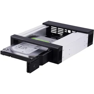 Silverstone FS301, Hot-Swapping-fähig, Einschub ohne Einsatz, 5,25-Zoll- auf 3,5-Zoll-SAS/SATA-Gerät, Schrauben, SST-FS301