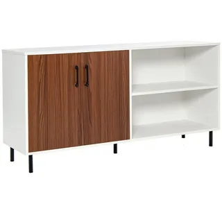 Costway Sideboard mit Schrank und 2 offenen Fächern,