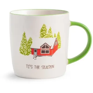 Set 6 Cups Jumbo H&h Weihnachten 500 Cc Porzellan