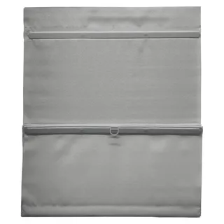 Raffrollo, Verdunklungsrollo ohne Bohren, Magnetisch, Inkl. Klettband, Blickdicht, Grau, 50 x 140 cm (BxH) - Grau