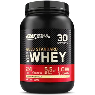Gold Standard 100% Whey Vanilla Ice Cream Pulver 908 g