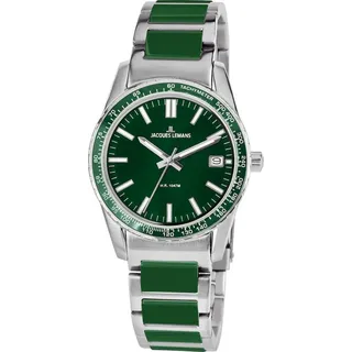 Jacques Lemans Liverpool 1-2060J Damen Herren uni Uhr Edelstahl Quarz 10Bar