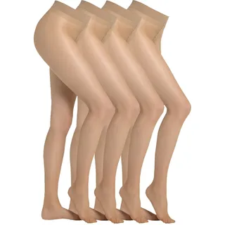 CAMANO »fine everyday« 20 4er Pack, mit leicht verstärkte, kaum sichtbare Fußspitze,