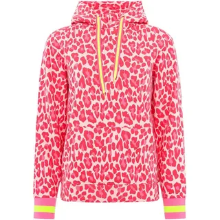 Zwillingsherz Hoodie Leo Allover Neon Kante Mehrfarbig M