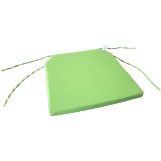 Well Home Stuhlkissen mit Bändern, 40 x 40 cm, Grün