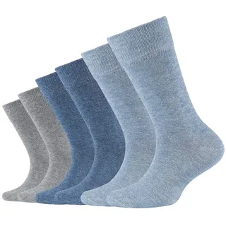 CAMANO Jungen 9300 Socken, Blau (Jeans Mix 0024), 35-38 (6er Pack)