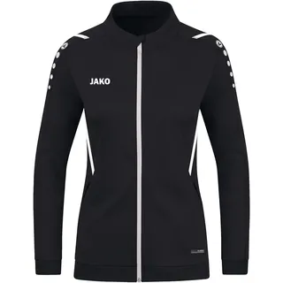 Jako Damen Polyesterjacke Challenge Schwarz/Weiß, 34