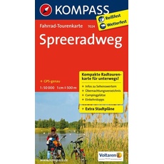 KOMPASS Fahrrad-Tourenkarte Spreeradweg 1:50.000