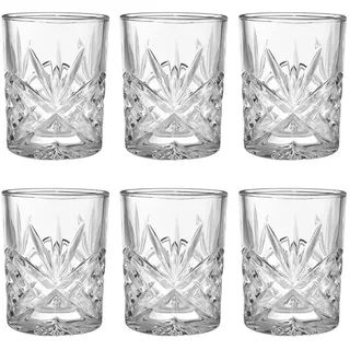 Butlers Shotgläser (6er Set) Crystal Club 90 ml , Transparent , Glas , Gläser, Schnapsgläser & Stamperl
