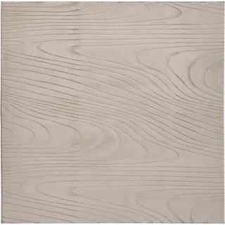 Beliani Ontake Kunstfellteppich 160 x 160 cm Beige