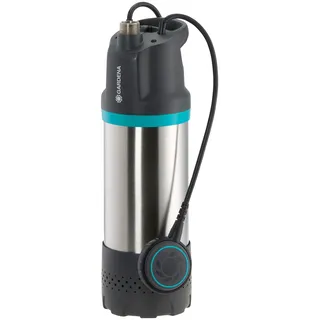 Gardena Tauch-Druckpumpe 5900/4 inox 900 W mit Schmutzfilter, Trockenlaufsicherung und Tragegriff