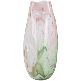 Gilde "Vase Antanarivo rosa H. 43 cm", Dekovase, Glas, Antanarivo, Tischdekoration, Trenddeko, Designvase,