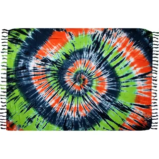 Wogeka Sarong – Blickdichtes luftiges Strandtuch in Schwarz Rot Grün für Damen & Herren als Pareo Wickelrock Cover Up Strandkleid für den Strand 51