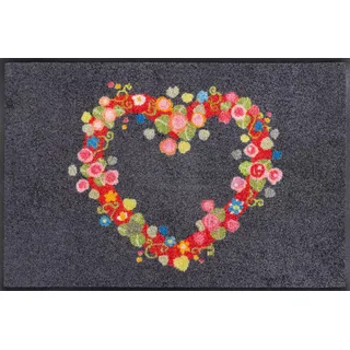 Wash+Dry Fußmatte »Floral Romance« 50x75cm, innen und außen, waschbar
