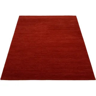 OCI DIE TEPPICHMARKE HIMALI UNI Orientteppich 200 x 300 cm Dunkelrot
