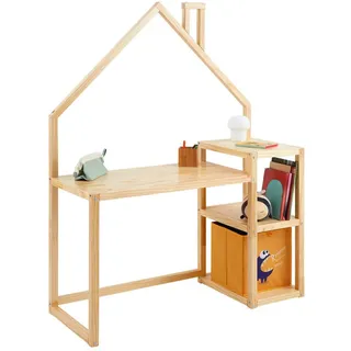 Idimex Kinderschreibtisch Nivia , Naturfarben , Holz, Holz , Kiefer , Mode , 120x162x50 cm , FSC Mix , Babymöbel & Kindermöbel, Kinderzimmer & Jugendzimmer, Kinderschreibtische