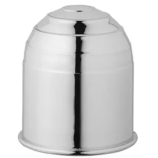 Anhängerkupplung Abdeckung, 50 mm Gummi/Kunststoff Anhängerkupplung Schutzkappe Anhängerkupplung Kugelkopf für Anhänger PKW LKW RV (Kappe chromefarbend)