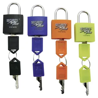 SECURITY PLUS Vorhängeschloss, 4er Set V 22-4