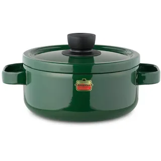 Honeyware 87099 Solid Line Kochtopf aus Emaille, Durchmesser 20 cm, 3,0 Liter, weiß, für alle Herdarten inklusive Induktion