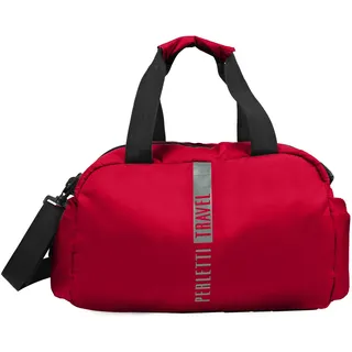 PERLETTI Reisetasche Ryanair 40 x 20 x 25 Herren Damen - Sporttasche Grün Rot Schwarz Weich Leicht Wasserdicht - Weekender Kabine Koffer 20 Liter - Reiserucksack Umhängetasche Lufthansa (Rot)