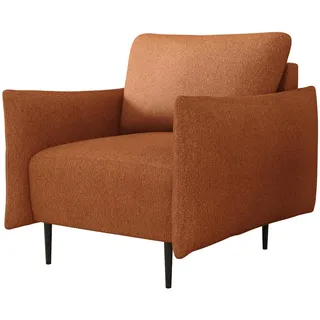 Mirjan24 Sessel Lambi , Orange , Metall , Rechteckig , 98x85x90 cm , Wohnzimmer, Sessel, Polstersessel