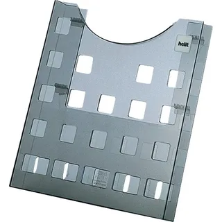 Helit Wandprospekthalter the grid wall grau DIN A4 5 Fächer