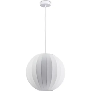 Hängelampe Pendellampe Wohnzimmer Schlafzimmer Esszimmer Modern Nylon E27 - Weiß