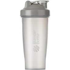BlenderBottle Classic Shaker mit BlenderBall, optimal geeignet als Eiweiß Shaker, Protein Shaker, Wasserflasche, Trinkflasche, BPA frei, skaliert bis 600 ml, Fassungsvermögen 820 ml, pebble grau