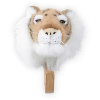 Kindergarderobe , Hellbraun, Weiß , Textil , 09x10x23 cm , Babymöbel & Kindermöbel, Babyzimmer, Kinderzimmer Deko