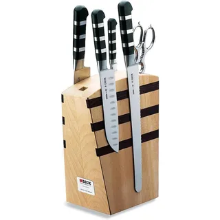 F. DICK Messerblock mit Messer, 1905 (Santoku, Kochmesser, Universalmesser, Officemesser, Küchenschere, X50CrMoV15 Stahl, 56° HRC) 81970000