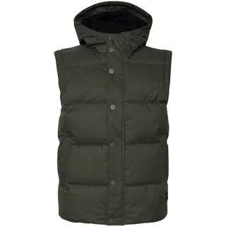 Steppweste SOLID "Steppweste SDCollin", Herren, Gr. L, grün (thyme), Obermaterial: 100% Polyester PES., Westen Steppweste