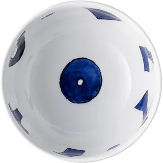 Alessi NF08/38 20 Salatschüssel, Porcelain, Blue