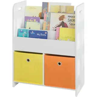 SoBuy Kinderregal KMB27 58 x 76 x 27 cm Holzwerkstoff weiß