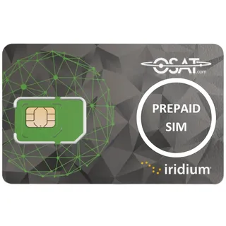 OSAT Iridium Satellite Prepaid-SIM-Karte für Extreme 9575, 9555, 9505A, GO! - Online-Aktivierung und Aufladungen - Keine Aktivierungsgebühr