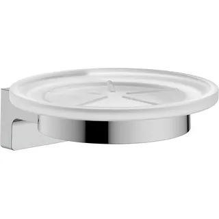hansgrohe AddStoris S - Seifenschale, Seifenablage für Wandmontage, verdeckte Befestigung, Badezimmer Zubehör, Chrom, 41766000