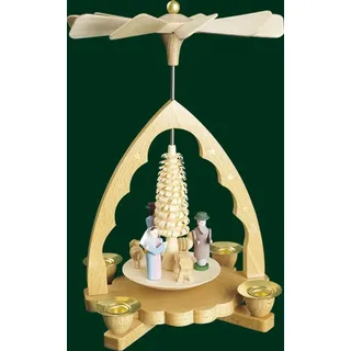 Pyramide Christi Geburt 19 cm Tischpyramide Handarbeit Erzgebirge NEU 16330