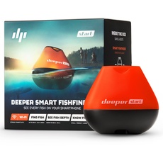 Deeper Start Smart Fischfinder Echolot auswerfbar - Tragbares Sonar für das Angeln vom Steg oder Ufer | Angelzubehör Gadget mit Kostenloser App
