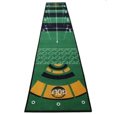 LL-Golf® Golf Puttingmatte in 300 x 50 cm/Putting Übungsmatte/Putt Matte/Trainingsmatte zum Putten in der Garage, Garten oder Büro mit verschiedenen Zielfeldern