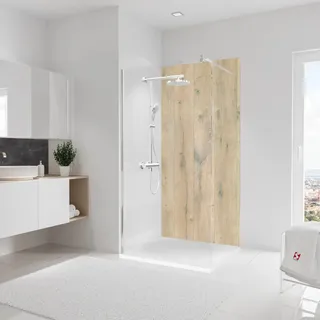 Schulte Duschrückwand DecoDesign Dekor Holz-Landhaus 210 cm x 100 cm Holz