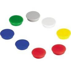 Bild Magnet (Ø) 24mm rund Mehrfarbig, Farbauswahl nicht möglich 10 St. HM20 99