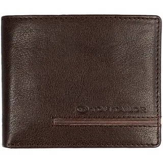 TOM TAILOR Devon Herren Geldbörse Querformat Klein Braun