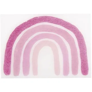 Rayher Wachsmotiv Regenbogen pastellrosa 7 x 5 cm